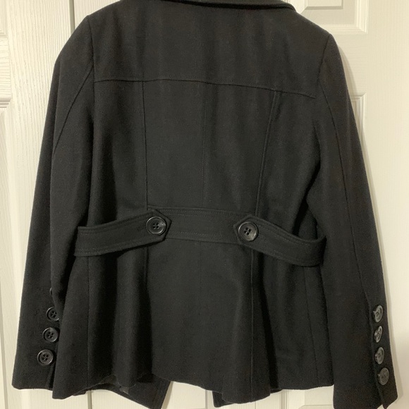2/$50 Black pea coat - Picture 2 of 3